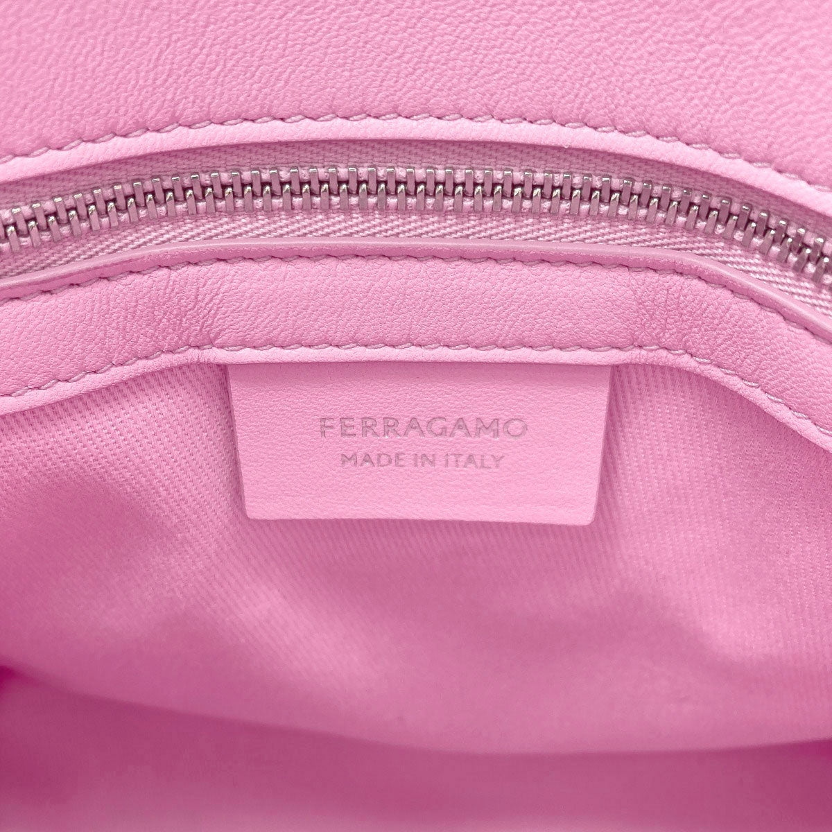 Salvatore Ferragamo logo Handbag Canvas Ladies [Used]
