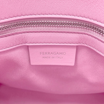 Salvatore Ferragamo logo Handbag Canvas Ladies [Used]