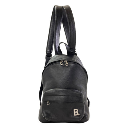 BALENCIAGA 580026 B logo Backpack Â· Daypack Leather Ladies [Used]