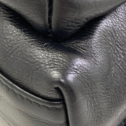 BALENCIAGA 580026 B logo Backpack Â· Daypack Leather Ladies [Used]