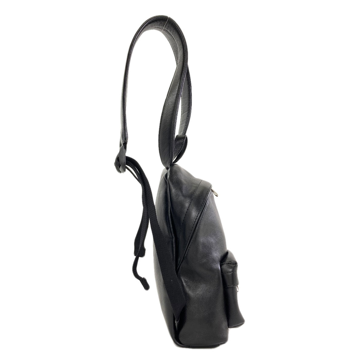 BALENCIAGA 580026 B logo Backpack Â· Daypack Leather Ladies [Used]