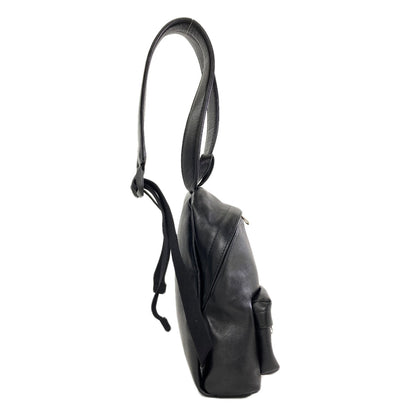 BALENCIAGA 580026 B logo Backpack Â· Daypack Leather Ladies [Used]