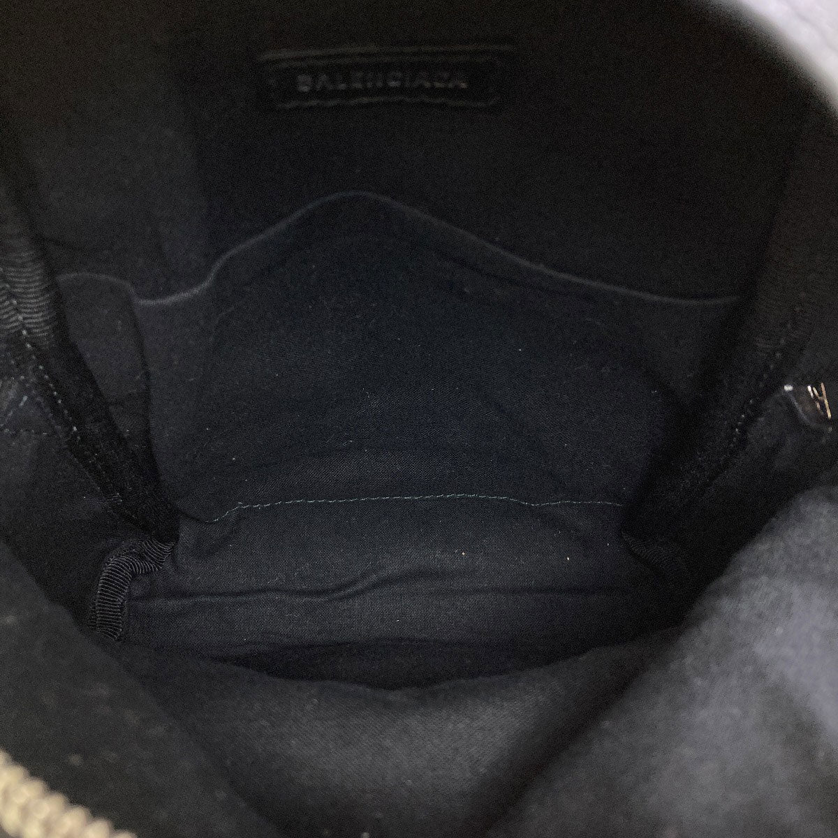 BALENCIAGA 580026 B logo Backpack Â· Daypack Leather Ladies [Used]