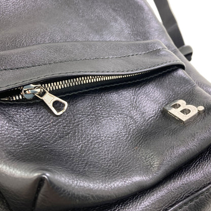 BALENCIAGA 580026 B logo Backpack Â· Daypack Leather Ladies [Used]