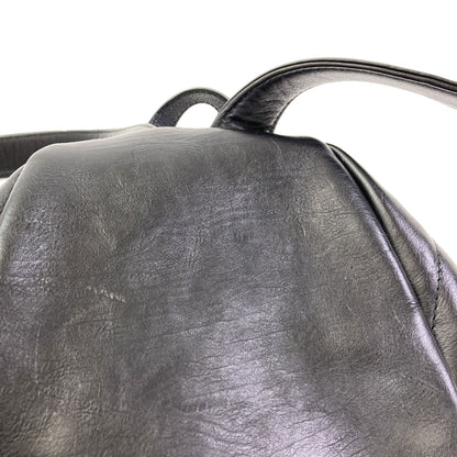 BALENCIAGA 580026 B logo Backpack Â· Daypack Leather Ladies [Used]