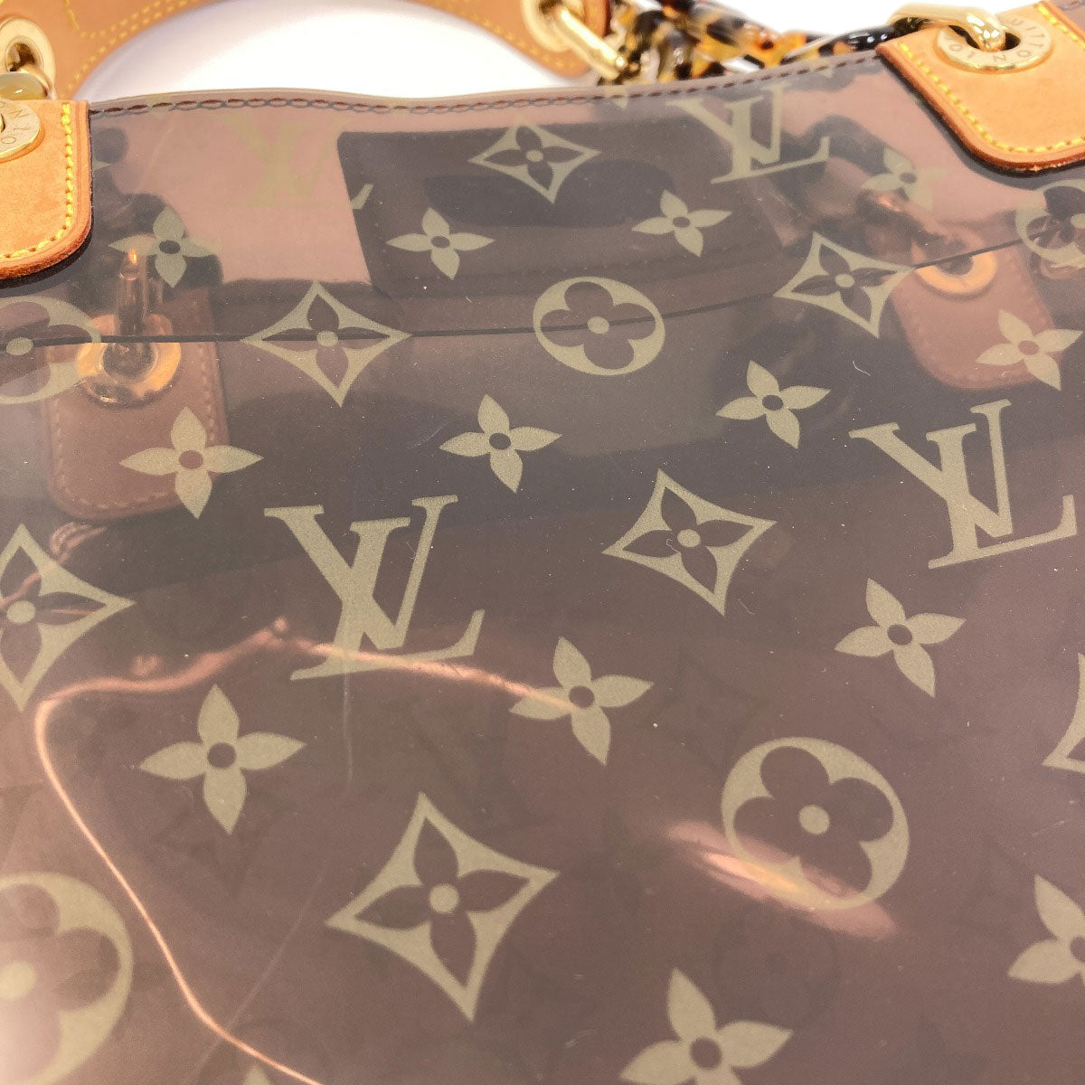 LOUIS VUITTON M92502 Hippo Amble PM Tote Bag PVC LeatherLadies [Used]