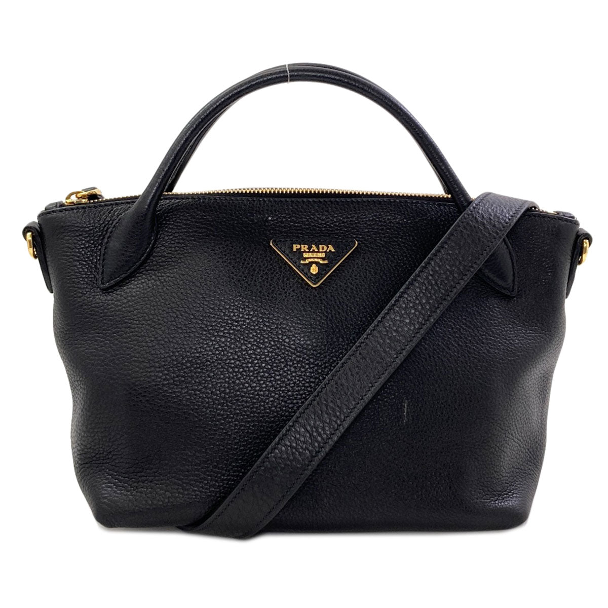 PRADA 1BA111 Triangle logo 2WAY Handbag Calf Ladies [Used]
