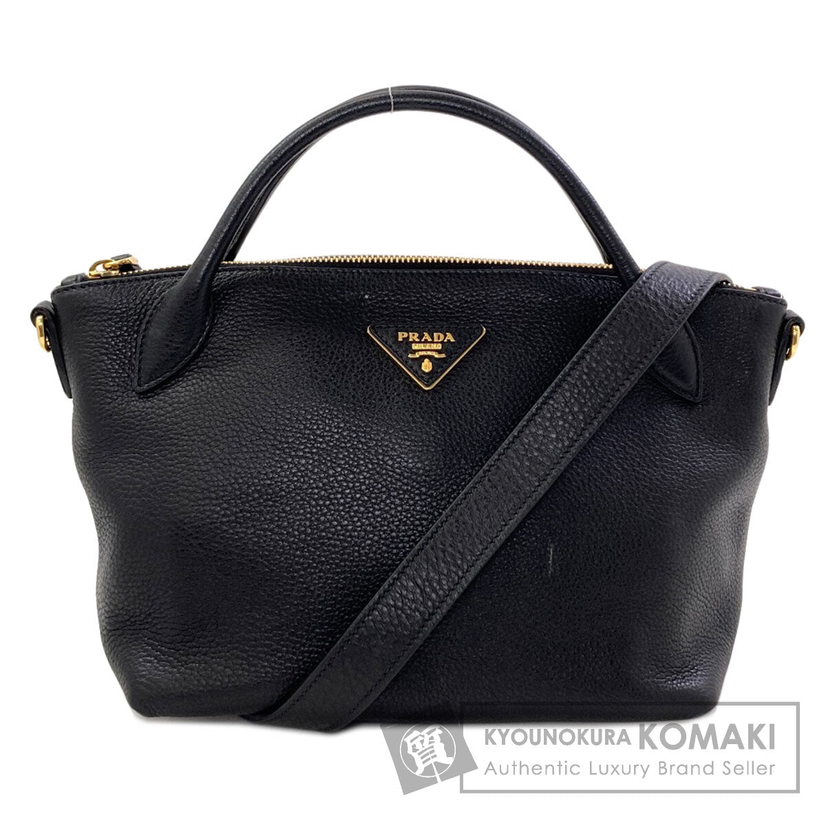 PRADA 1BA111 Triangle logo 2WAY Handbag Calf Ladies [Used]