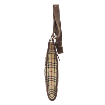 BURBERRY Burberry Check Long Shoulder Shoulder Bag Canvas LeatherLadies [Used]