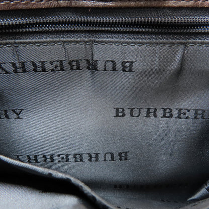 BURBERRY Burberry Check Long Shoulder Shoulder Bag Canvas LeatherLadies [Used]