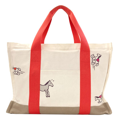 HERMES Adada Mother's Bag Tote Bag Canvas Ladies [Used]