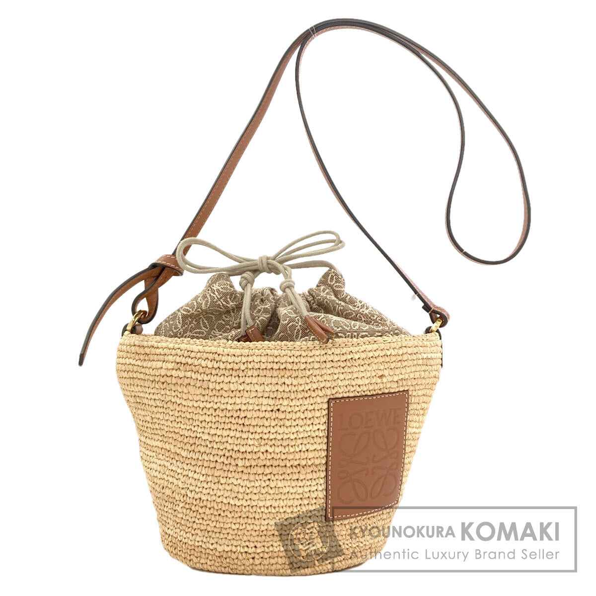 LOEWE Pochette bag Shoulder Bag Raffia JacquardLadies [Used]