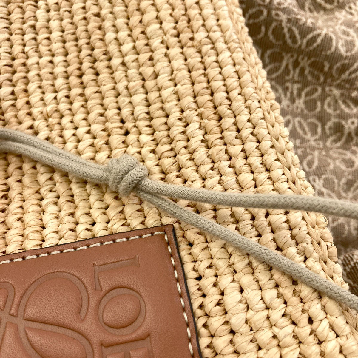 LOEWE Pochette bag Shoulder Bag Raffia JacquardLadies [Used]