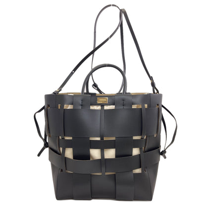 SELECT BAG Zanchetti Woven Shopper 2WAY Handbag Leather Ladies [Used]