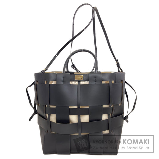 SELECT BAG Zanchetti Woven Shopper 2WAY Handbag Leather Ladies [Used]
