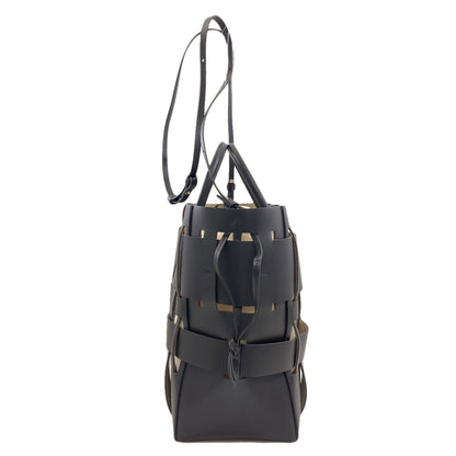 SELECT BAG Zanchetti Woven Shopper 2WAY Handbag Leather Ladies [Used]