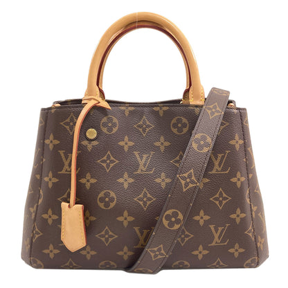 LOUIS VUITTON M41055 Montaigne BB Handbag Monogram canvas Ladies [Used]