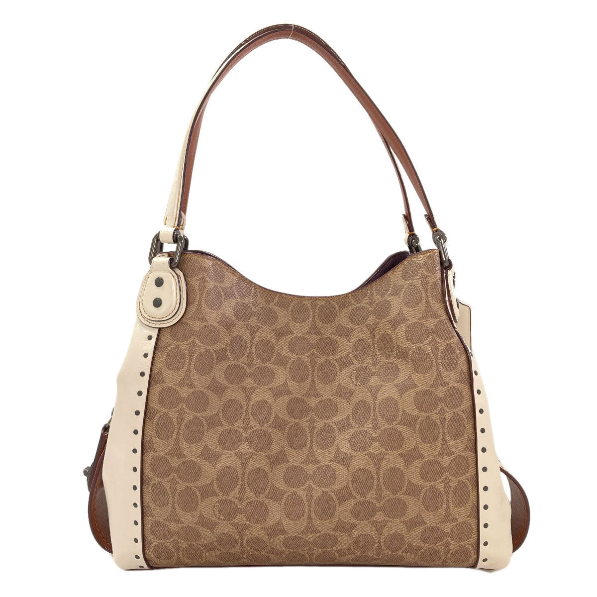 COACH 30220 Edie Signature Tote Bag PVC Ladies [Used]