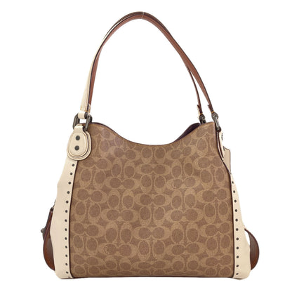 COACH 30220 Edie Signature Tote Bag PVC Ladies [Used]