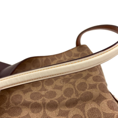 COACH 30220 Edie Signature Tote Bag PVC Ladies [Used]