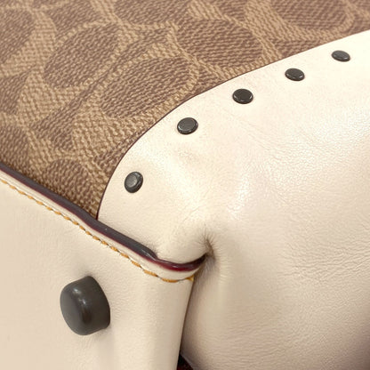 COACH 30220 Edie Signature Tote Bag PVC Ladies [Used]