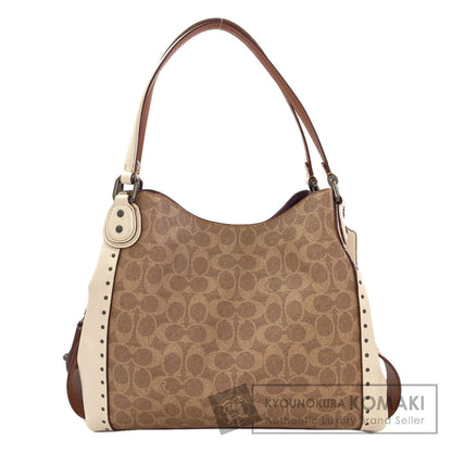 COACH 30220 Edie Signature Tote Bag PVC Ladies [Used]