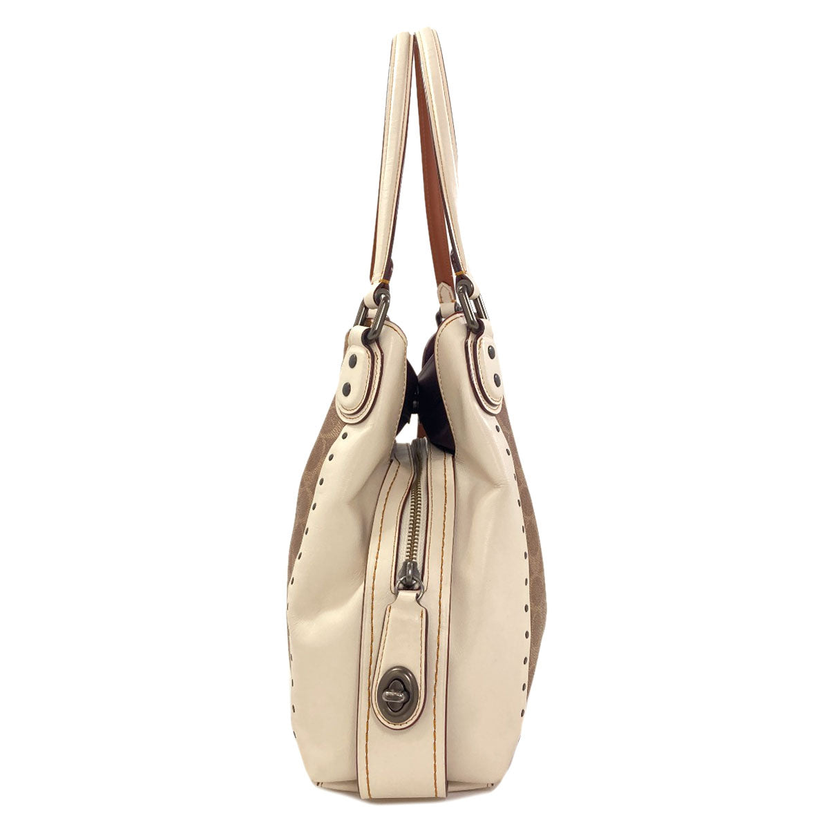 COACH 30220 Edie Signature Tote Bag PVC Ladies [Used]