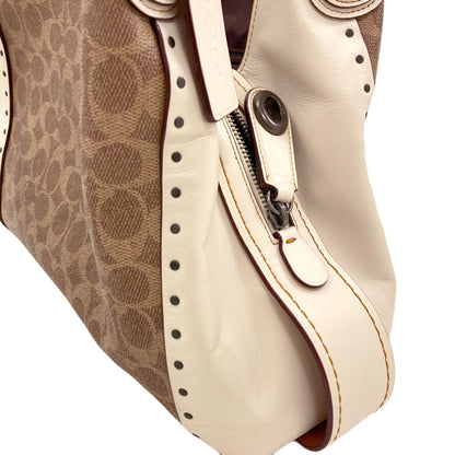 COACH 30220 Edie Signature Tote Bag PVC Ladies [Used]