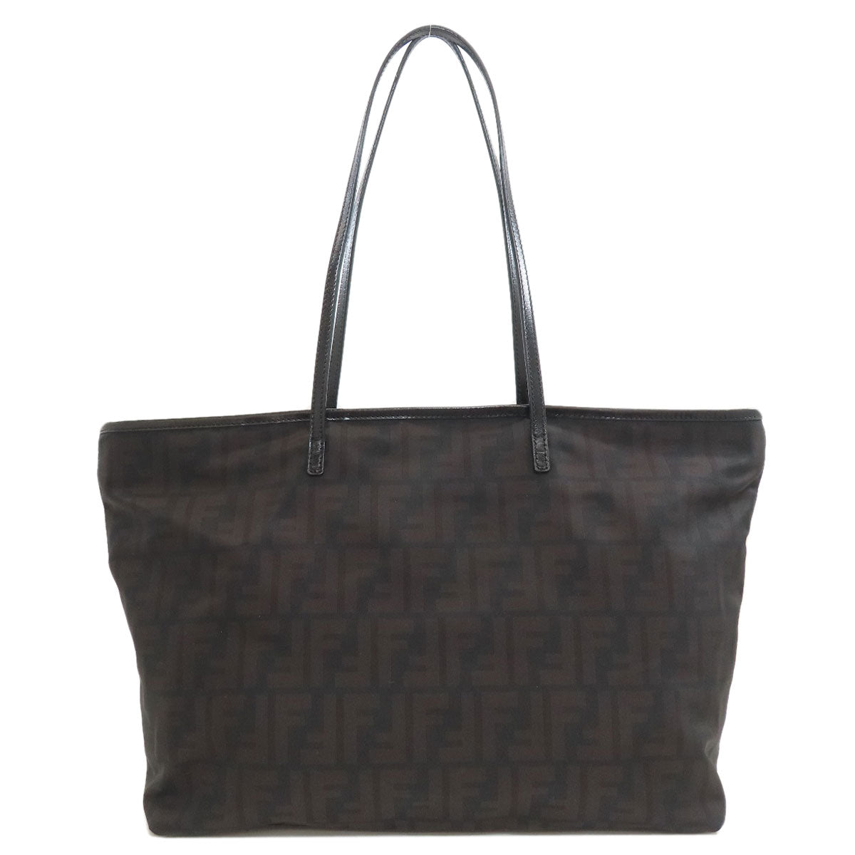 FENDI Zucca pattern Tote Bag Nylon Ladies [Used]
