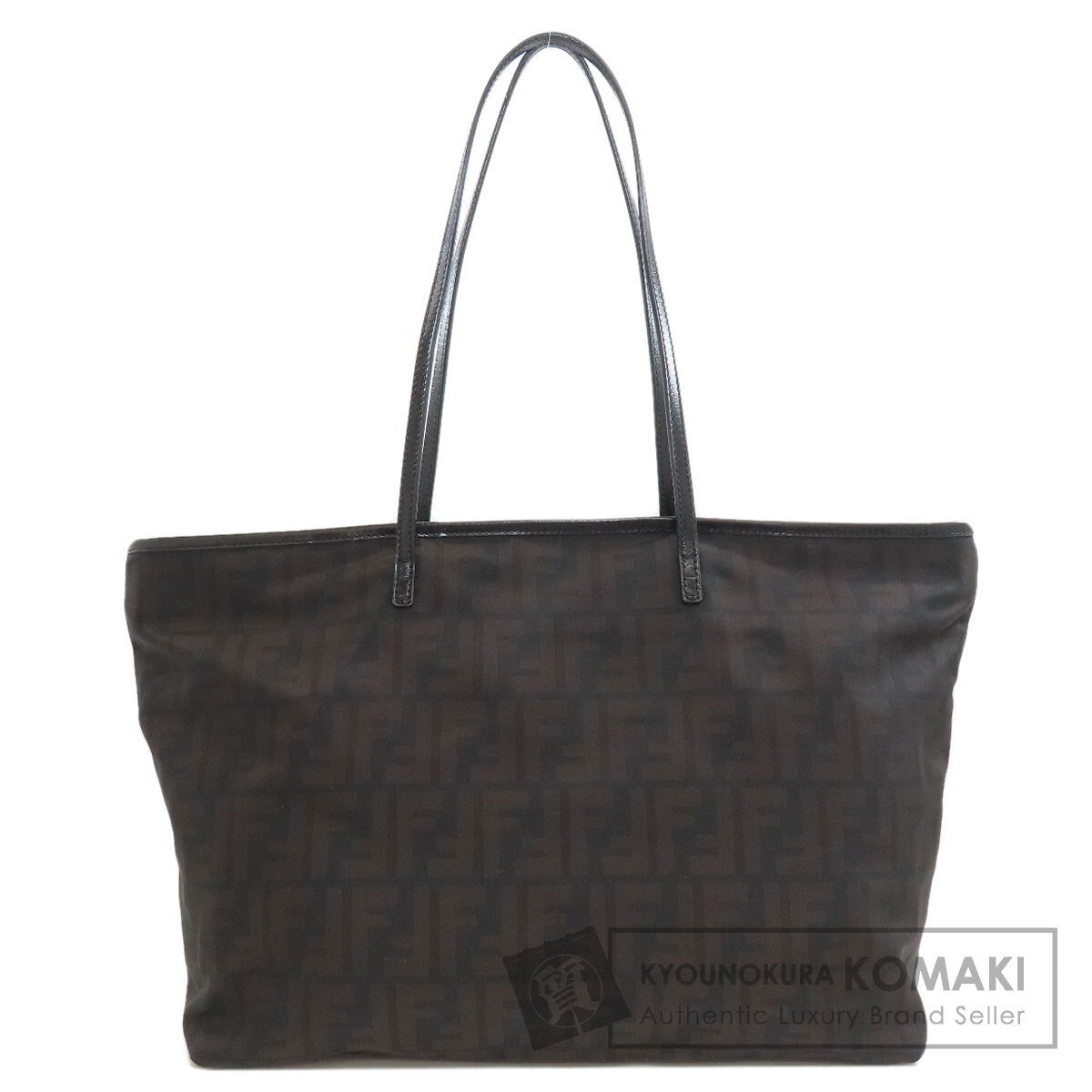 FENDI Zucca pattern Tote Bag Nylon Ladies [Used]