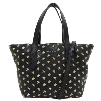Jimmy Choo Mini Sarah Star Motif Studs 2WAY Handbag Leather Ladies [Used]