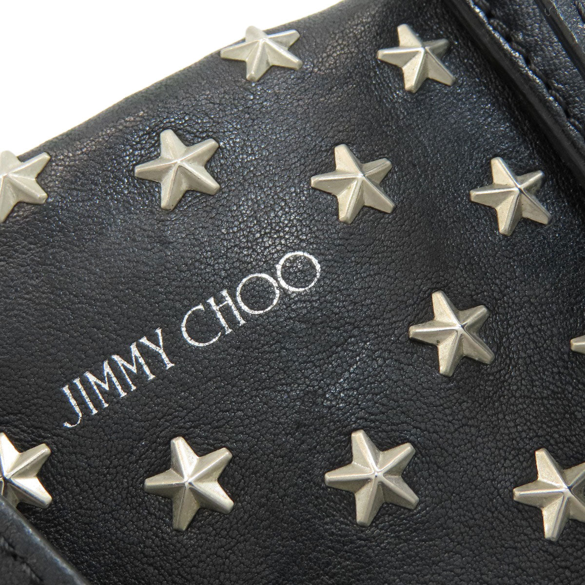 Jimmy Choo Mini Sarah Star Motif Studs 2WAY Handbag Leather Ladies [Used]