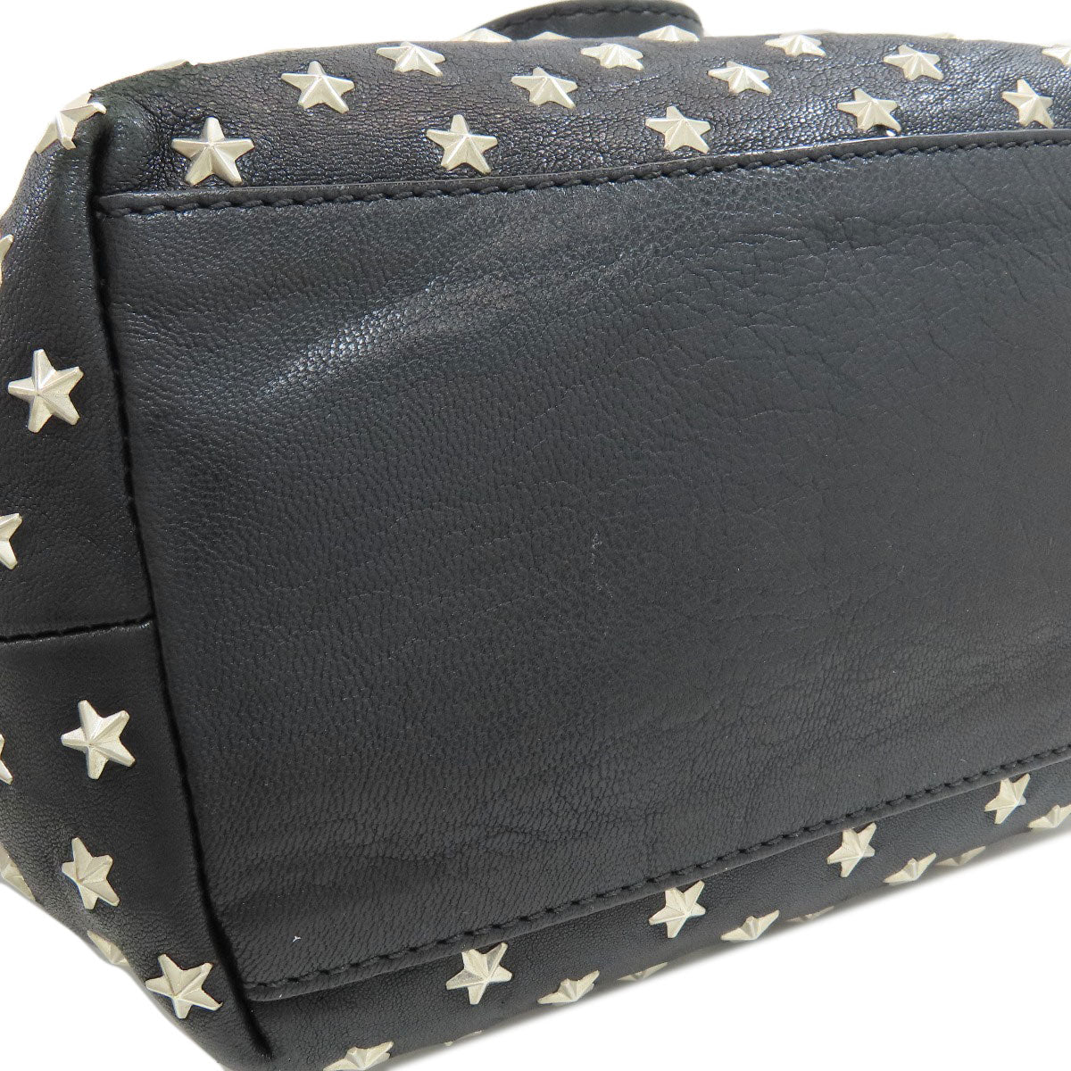 Jimmy Choo Mini Sarah Star Motif Studs 2WAY Handbag Leather Ladies [Used]