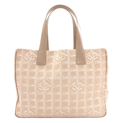 CHANEL New Travel Line MM Tote Bag Nylon jacquard Ladies [Used]