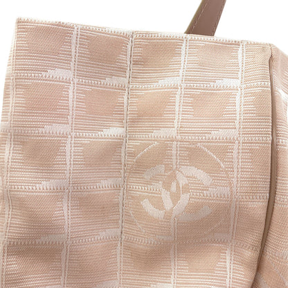 CHANEL New Travel Line MM Tote Bag Nylon jacquard Ladies [Used]