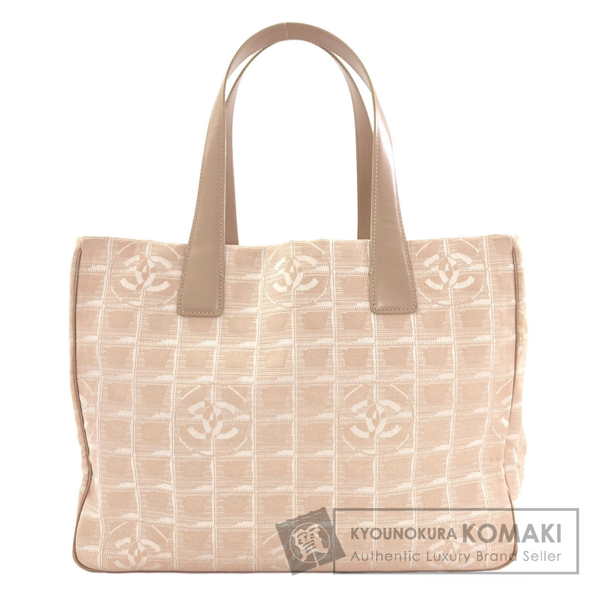 CHANEL New Travel Line MM Tote Bag Nylon jacquard Ladies [Used]