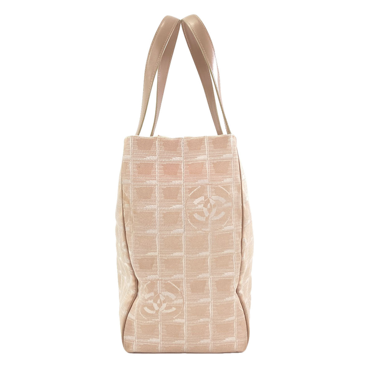 CHANEL New Travel Line MM Tote Bag Nylon jacquard Ladies [Used]