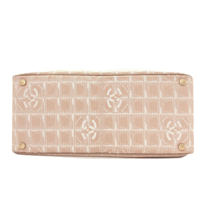 CHANEL New Travel Line MM Tote Bag Nylon jacquard Ladies [Used]
