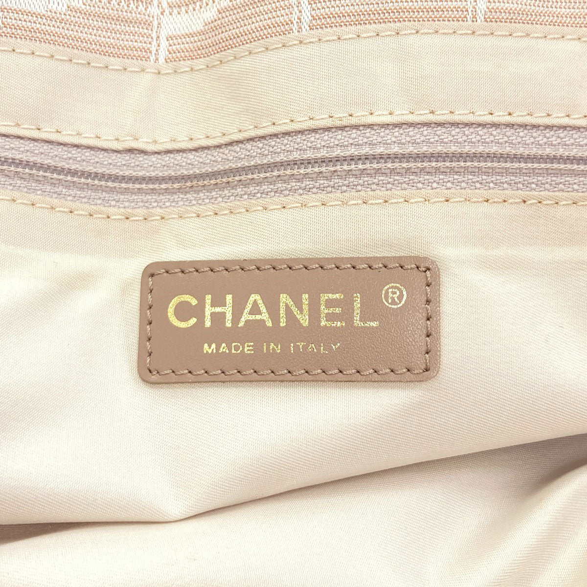 CHANEL New Travel Line MM Tote Bag Nylon jacquard Ladies [Used]
