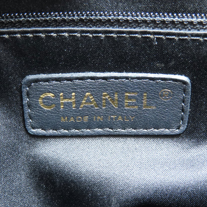 CHANEL Grand Shopping Tote GoldHardware Tote Bag Grained Calfskin Skin Ladies [Used]