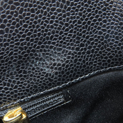 CHANEL Grand Shopping Tote GoldHardware Tote Bag Grained Calfskin Skin Ladies [Used]