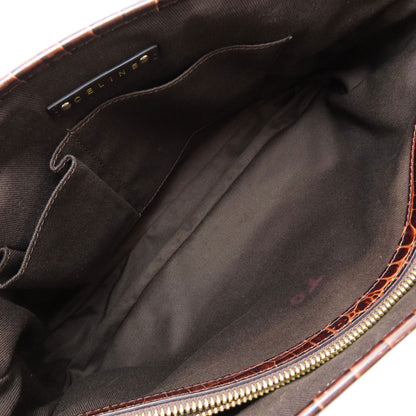 CELINE Boogie Bag Embossed Macadam Handbag Canvas LeatherLadies [Used]