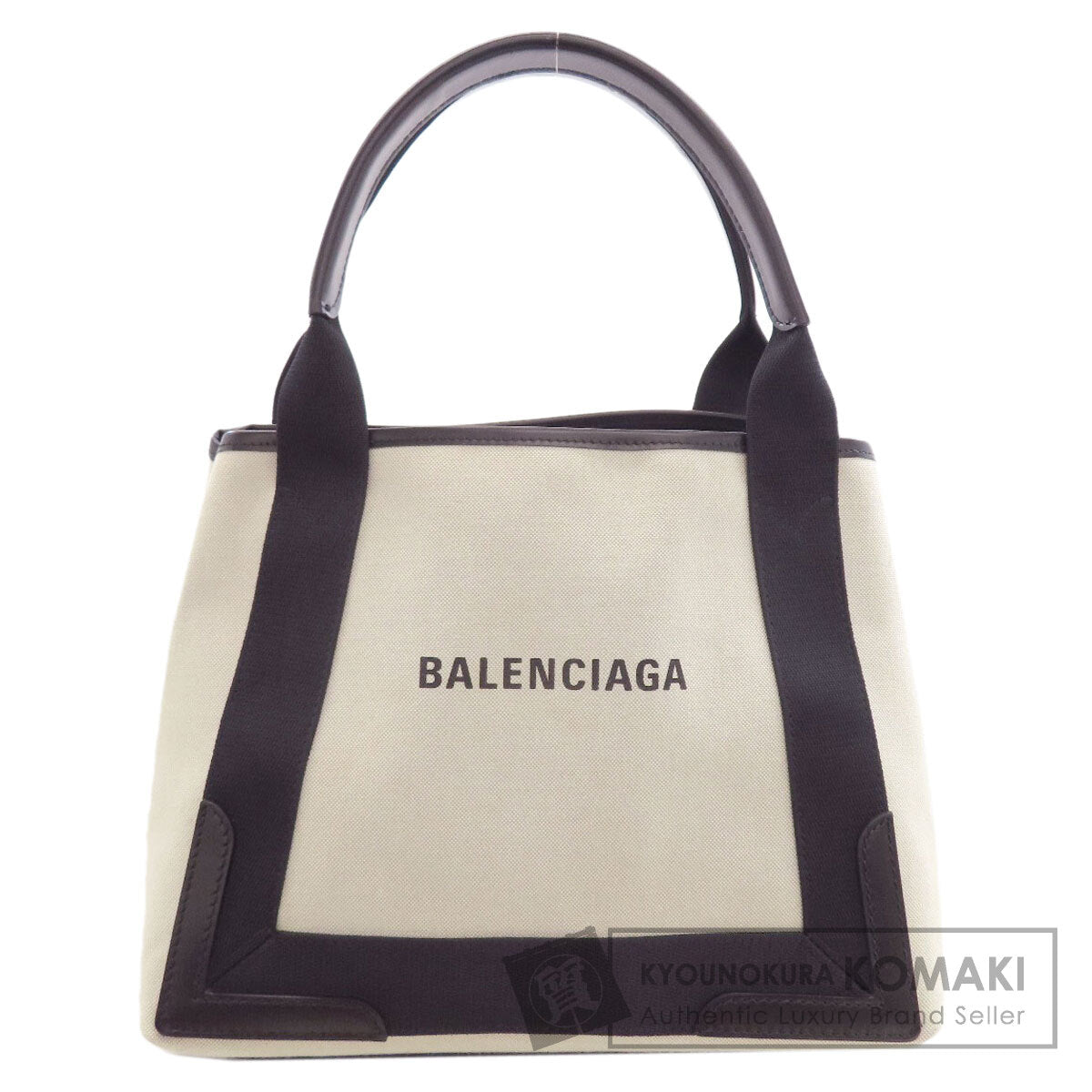 BALENCIAGA 339933 NAVY CABAS Handbag Canvas Ladies [Used]
