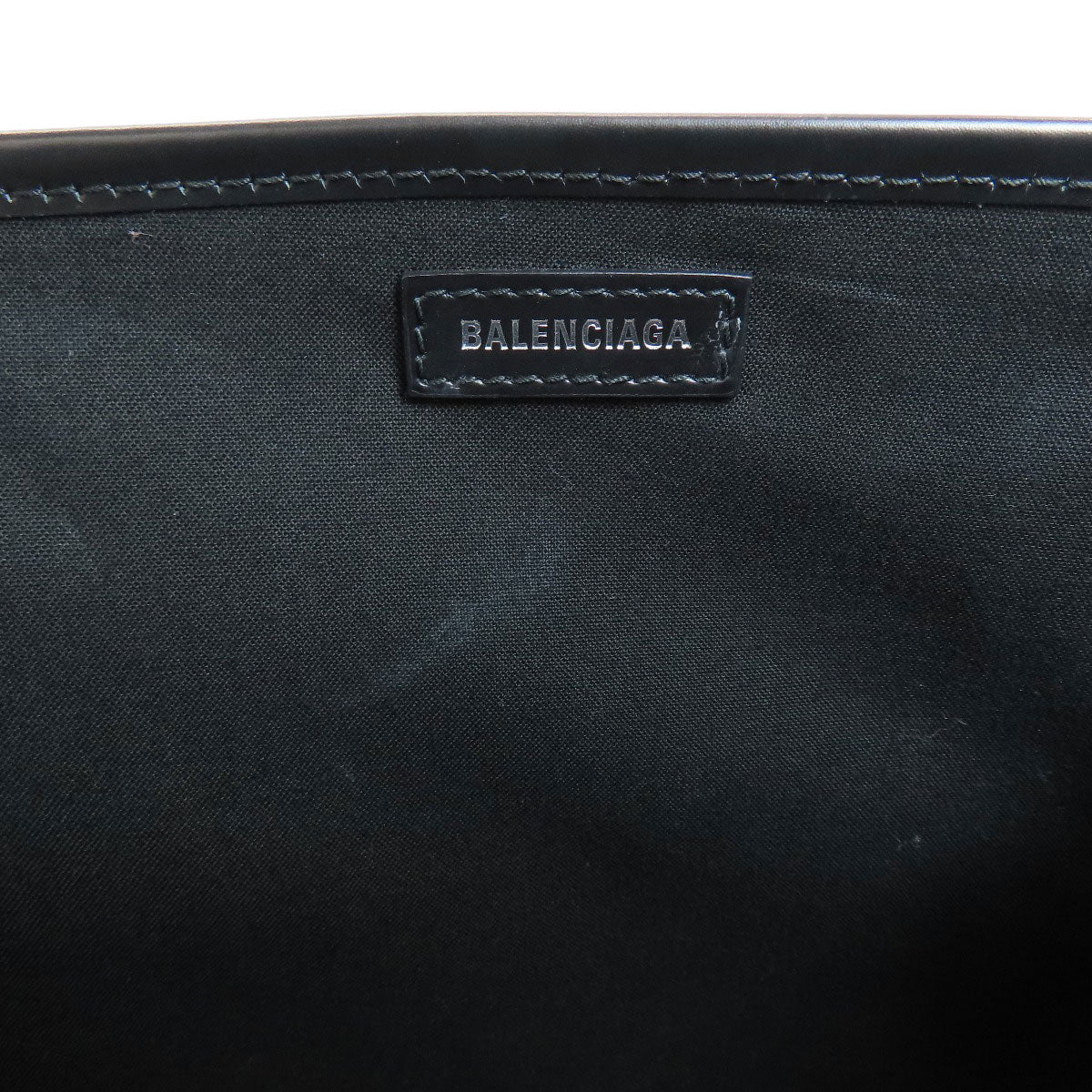 BALENCIAGA 339933 NAVY CABAS Handbag Canvas Ladies [Used]