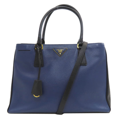 PRADA Triangle 2WAY Tote Bag Safiano Ladies [Used]