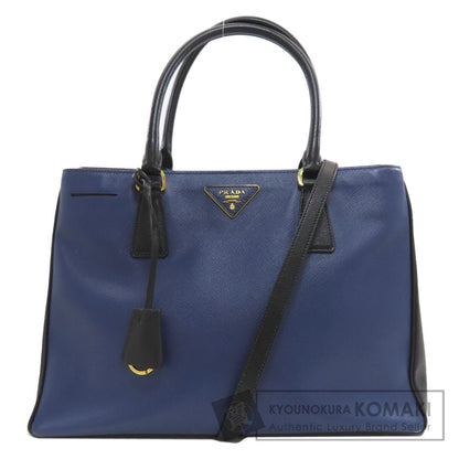 PRADA Triangle 2WAY Tote Bag Safiano Ladies [Used]