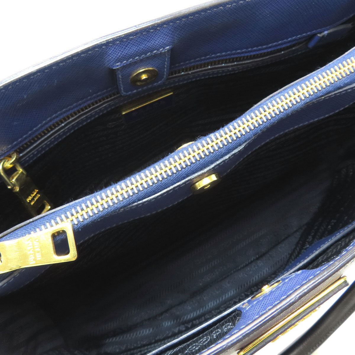 PRADA Triangle 2WAY Tote Bag Safiano Ladies [Used]