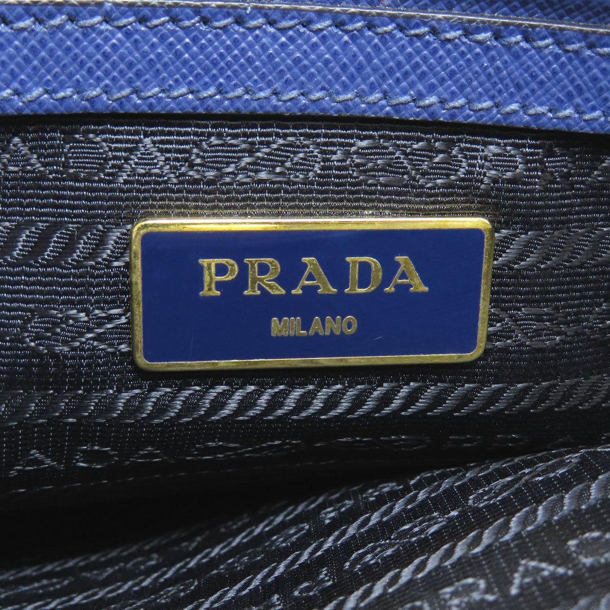 PRADA Triangle 2WAY Tote Bag Safiano Ladies [Used]