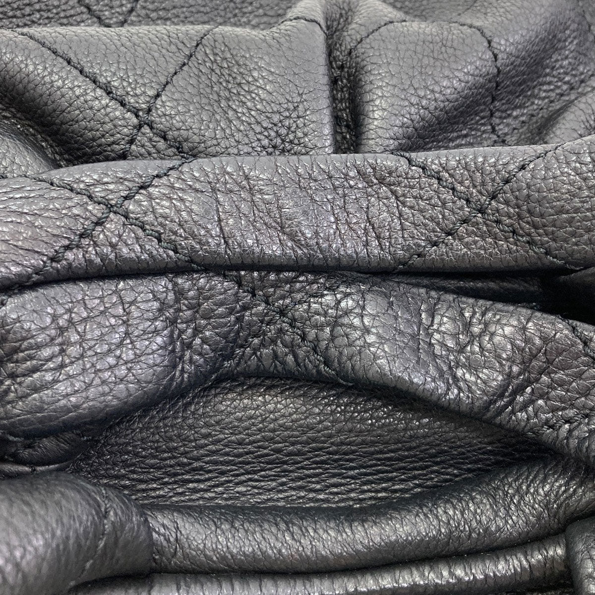 CHANEL Le Marais Bowler Mini Boston Quilted Bag (SilverHardware) Boston bag Calf Ladies [Used]