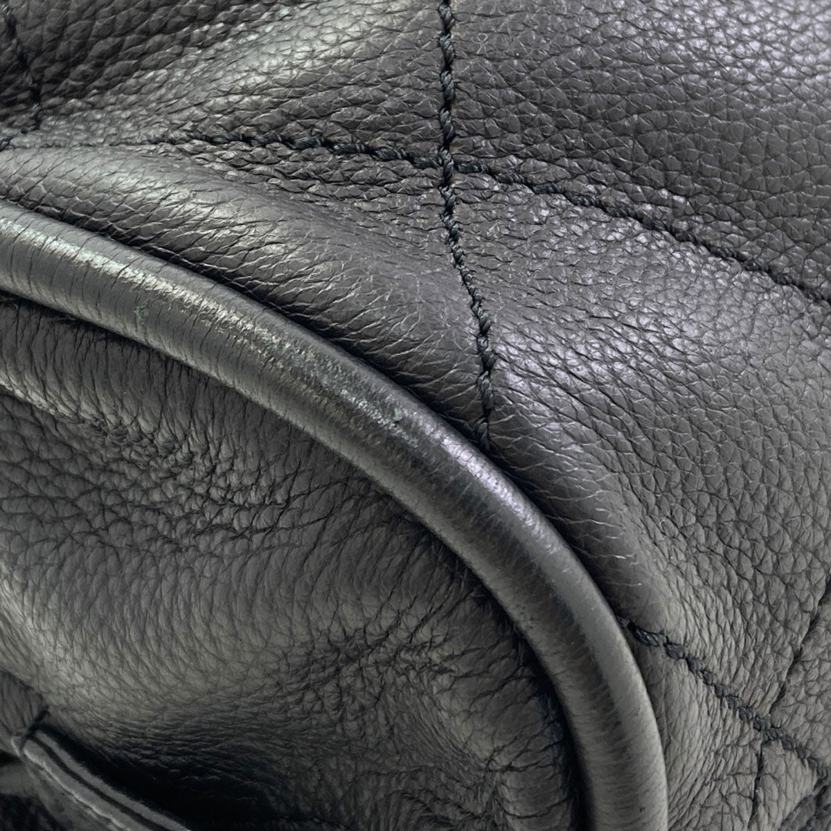 CHANEL Le Marais Bowler Mini Boston Quilted Bag (SilverHardware) Boston bag Calf Ladies [Used]